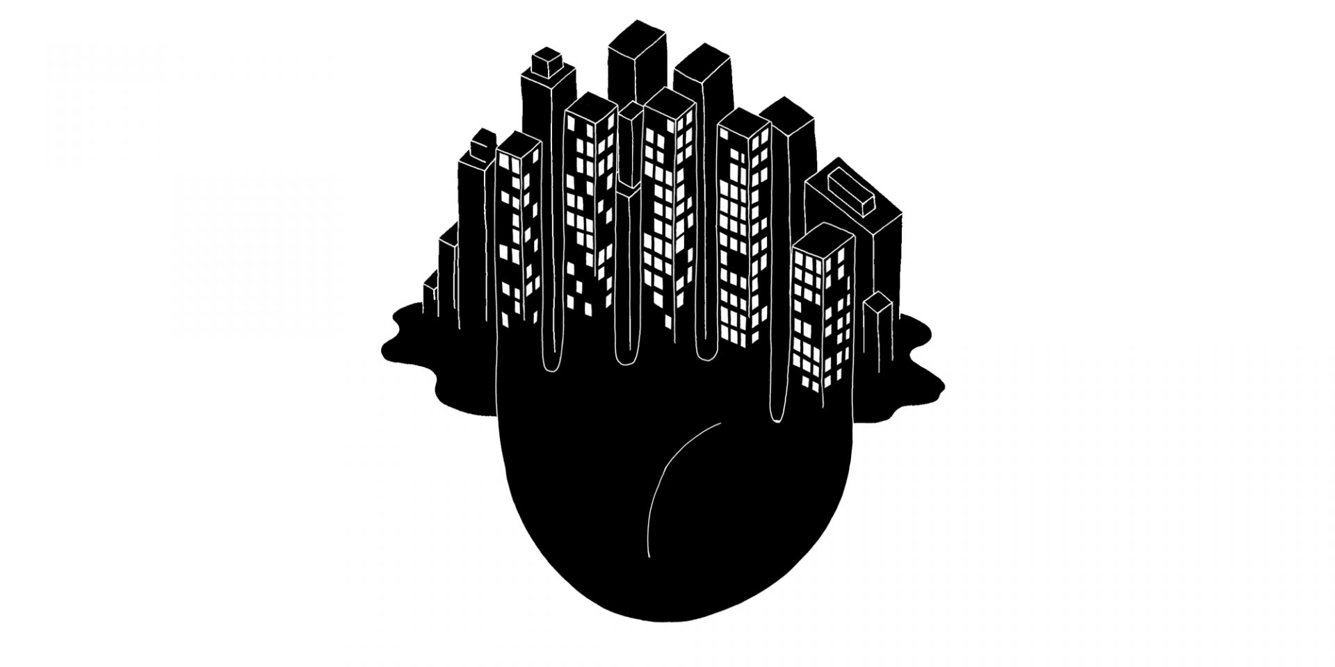Smart city Reykjavik Illustration